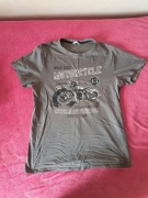 Szara koszulka z nadrukiem (rozmiar M)