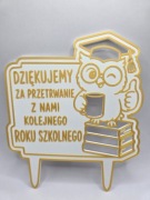 Topper dla Nauczyciela  Wychowawcy – zakończenie roku szkolnego druk 3D
