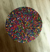 Stolik ręcznie malowany