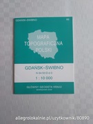 mapa topograficzna polski 1:10000 N-34-50-D-d-3 | gdańsk - świbno