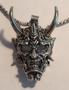 Stalowa zawieszka, wisiorek, Demon.