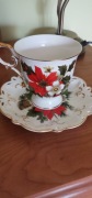 Filiżanka świąteczna porcelanowa Sorelle - lata 80te ubieglego wieku
