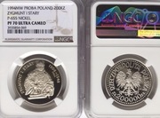 200 TYS.ZŁ 1994 Próba NIKIEL ZYGMUNT I STARY PÓŁP. NGC PF70 ! IDEAŁ