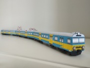 Model kartonowy pociąg  78cm EN57 kolej ICE PKP 