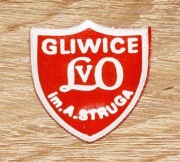 Tarcza szkolna V Liceum Ogólnokształcące Gliwice, lata 80. wzór 2 retro PRL