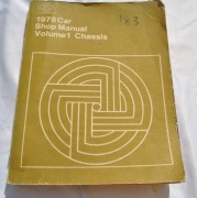 FORD 1978 SHOP MANUAL instrukcja naprawy 
