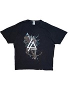 Czarna Koszulka Linkin Park Smoking arc nadruk slipknot mettalica 90s
