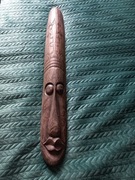 Drewniana Maska Motyw Afrykański Twarz 96cm Do zawieszenia na ścianę plemie