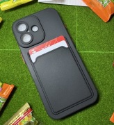 Etui Card Holder iPhone 17 Czarne + Portfel Case