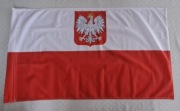 Flaga Polski z Godłem 2szt za 21zl