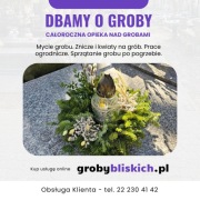 Opieka nad grobami Rokitno - dekoracja i sprzątanie grobu