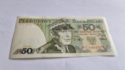 50 zł banknot PRL Polska 1988r. seria HT