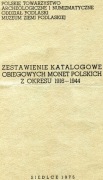 ZESTAWIENIE KATALOGOWE OBIEGOWYCH MONET PCLSKICH Z OKRESU...