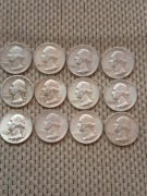 USA 1/4 Dolara, Srebro-12 szt.