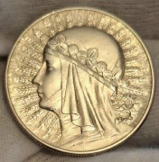 10 zł  POLONIA - Głowa Kobiety, Jadwiga, z 1932 r z.z.m. Piękna moneta !!  