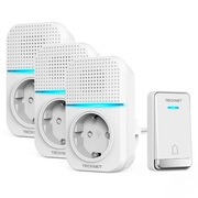 Dzwonek bezprzewodowy TECKNET 400m IP65 3 odbiorniki LED 820