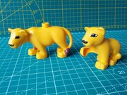 Lego DUPLO figurki zwierzątek: lwica i mały lew  - zestaw 2 szt.
