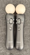 Zestaw 2 kontrolery PS MOVE marki Sony PS3 PS4 PS5