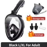 Profesjonalna pełnotwarzowa maska do snorkelingu i nurkowania, antyfog