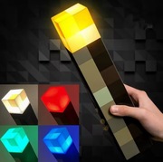 Lampa Nocna Minecraft Torch – LED USB, Dekoracyjna Lampka do Sypialni