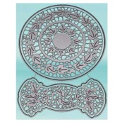 Wykrojnik Ramki ozdobne ażurowe, listki.