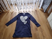 Cool club sukienka granat serca cekiny 122 6l+ bdb