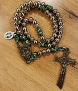 Różaniec wojowniczy paracord stal nierdzewna 10mm, Miecz