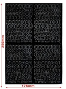LITERY SAMOPRZYLEPNE FOLIA 10mm 176 x 250mm