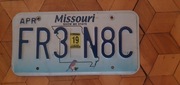 Missouri tablica rejestracyjna usa oryginal