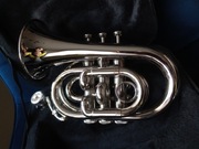 Trąbka Pocket srebrna Bb -NOWA Piękny kolor i dzwięk GRA JAK ZŁOTO ;)