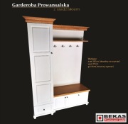 Przedpokój Garderoba Prowansalska Korona siedzisko Dąb  BEKAS Producent