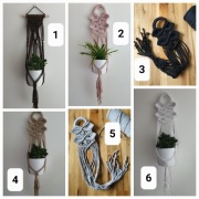 Kwietnik boho makrama prezent 