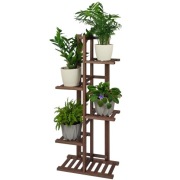 KWIETNIK DREWNIANY STOJAK NA KWIATKI ROŚLINY REGAŁ DREWNIANY JESION 103cm