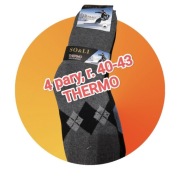 4 par, konkretne skarpety termiczne, THERMO Man's Socks, r. 40-43