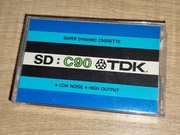 Kaseta TDK SD  - 90  minut.  Japońska 
