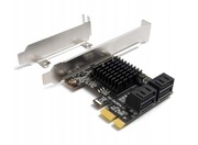Kontroler Adapter Karta PCI-E 1x na 4x SATA 3