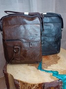 Torba męska na ramię, nowa, eko skóra 