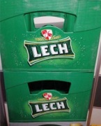 Skrzynka Transporter Krata na butelki od piwa,Lech,piwo