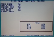 Cartridge DIAGNOSTIC DEAD TEST + dongle Commodore C64