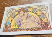 Pocztówka Alphonse Mucha Fleur de cerisier 1898