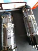 EL34   AEG - podwójny ring getter - para -  NOS ,  nie używane 