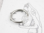 VENOM kolczyk kółko kulka brokat 1,6/12/6 VS41