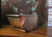 „Ystad-Brons Szwecja 1954 szkatulka puzderko brąz vintage design PRL