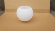 Klosz szklany KULA KULKA BIAŁY MAT 15cm h13 cm