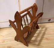 Stylowy gazetnik stojak na gazety książki drewniany RETRO 39x27 wys.41