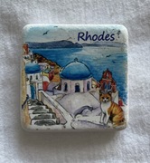  Ceramiczny magnes na  lodówkę RHODES Grecja Greece Corfu Zakynthos(6) 