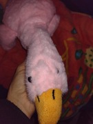 pluszak maskotka gęś rózowa