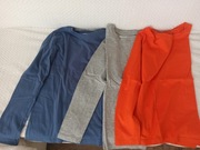 Bluzki z długim rękawem 3pak