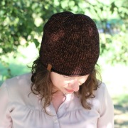 CZAPKA BRĄZOWA WEŁNA PREMIUM NASZYWKA JAKOŚĆ PROMO