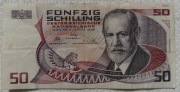 Austria 50 szylingów 1986 P# 149 Zygmunt Freud Akademia medycyny wojskowej